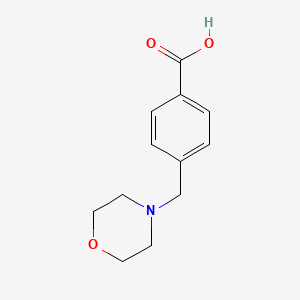Chemical structure of 4-(Morpholinomethyl)benzoic acid