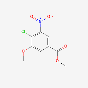 Chemical structure of Methyl 4-chloro-3-methoxy-5-nitrobenzoate