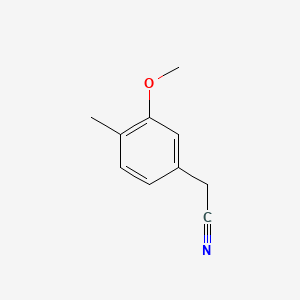 Chemical structure of (3-Methoxy-4-methylphenyl)acetonitrile