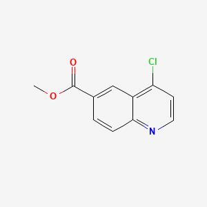 Chemical structure of Methyl 4-chloroquinoline-6-carboxylate