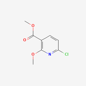 Chemical structure of Methyl 6-chloro-2-methoxynicotinate