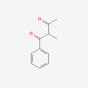 Chemical structure of 2-Methyl-1-phenylbutane-1,3-dione