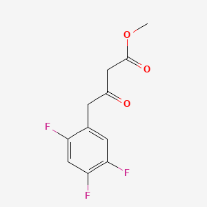Chemical structure of Methyl 3-oxo-4-(2,4,5-trifluorophenyl)butanoate