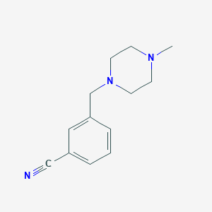 Chemical structure of 3-((4-Methylpiperazin-1-yl)methyl)benzonitrile
