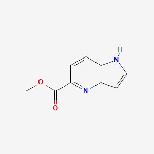 Chemical structure of Methyl 1H-pyrrolo[3,2-b]pyridine-5-carboxylate