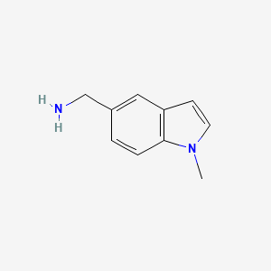 Chemical structure of (1-Methyl-1H-indol-5-yl)methanamine