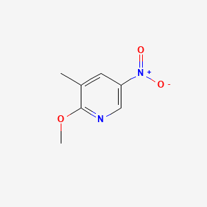 Chemical structure of 2-Methoxy-3-methyl-5-nitropyridine