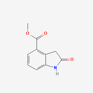 Chemical structure of Methyl 2-oxoindoline-4-carboxylate