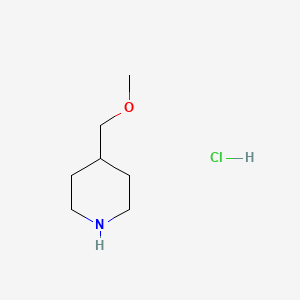 Chemical structure of 4-(Methoxymethyl)piperidine hydrochloride