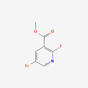 Chemical structure of Methyl 5-bromo-2-fluoronicotinate