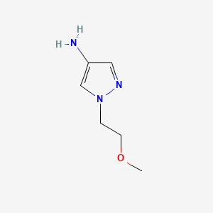 Chemical structure of 1-(2-Methoxyethyl)-1H-pyrazol-4-amine