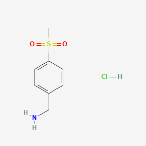 Chemical structure of 4-Methanesulfonylbenzylamine hydrochloride