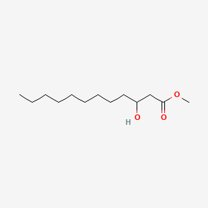 Chemical structure of Methyl 3-hydroxydodecanoate