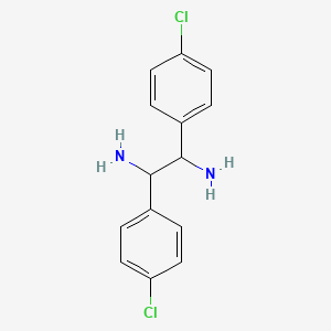 Chemical structure of meso-1,2-Bis(4-chlorophenyl)ethylenediamine