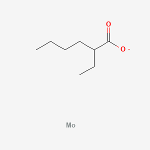Chemical structure of Molybdenum(IV) 2-ethylhexanoate (15% Mo)