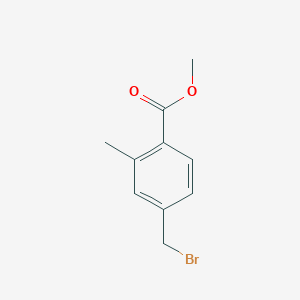 Chemical structure of Methyl 4-(bromomethyl)-2-methylbenzoate
