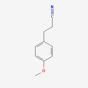 Chemical structure of 3-(4-Methoxyphenyl)propionitrile