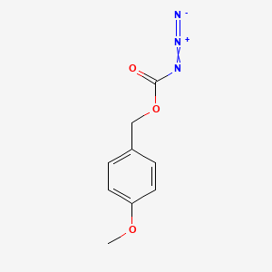 Chemical structure of 4-Methoxybenzyloxycarbonyl azide
