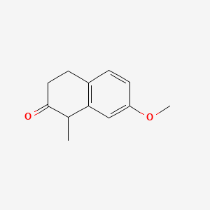 Chemical structure of 1-Methyl-7-methoxy-2-tetralone