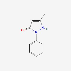 Chemical structure of 5-Methyl-2-phenyl-1,2-dihydropyrazol-3-one