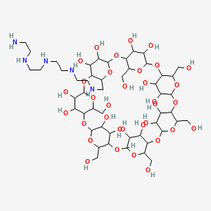 Chemical structure of Mono-(6-Tetraethylenepentamine-6-deoxy)-β-cyclodextrin