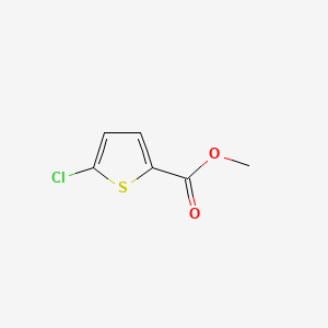 Chemical structure of Methyl-5-chlorothiophene-2-carboxylate