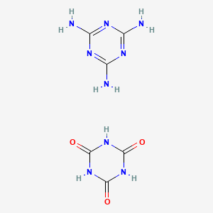 Chemical structure of Melamine cyanurate