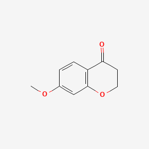 Chemical structure of 7-Methoxychroman-4-one