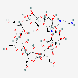 Chemical structure of Mono-(6-diethylenetriamine-6-deoxy)-β-cyclodextrin