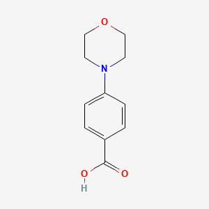 Chemical structure of 4-Morpholinobenzoic acid
