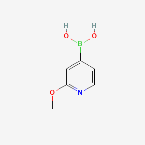 Chemical structure of 2-Methoxypyridne-4-boronic acid