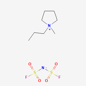 Chemical structure of 1-Methyl-1-propylpyrrolidinium Bis(fluorosulfonyl)imide