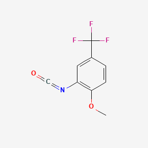 Chemical structure of 2-methoxy-5-trifluoromethylphenylisocyanate