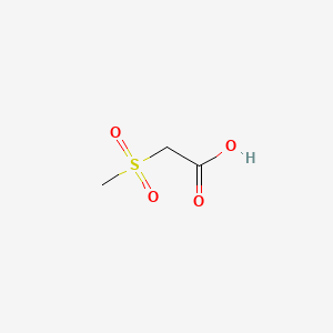Chemical structure of Methylsulfonylacetic acid
