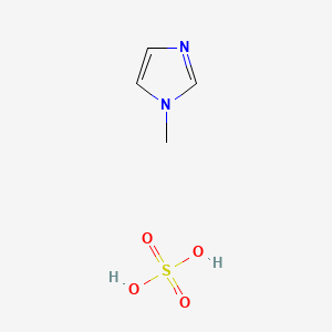 Chemical structure of 1-Methylimidazolium hydrogen sulfate