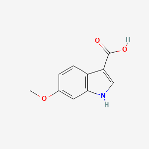 Chemical structure of 6-Methoxy-1H-indole-3-carboxylic acid