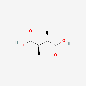 Chemical structure of meso-2,3-Dimethylsuccinic acid