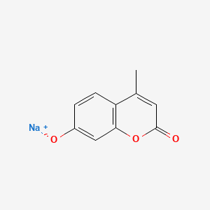 Chemical structure of 4-Methylumbelliferone sodium salt