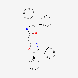 Chemical structure of 2,2′-Methylenebis[(4R,5S)-4,5-diphenyl-2-oxazoline]