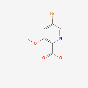 Chemical structure of Methyl 5-bromo-3-methoxypicolinate