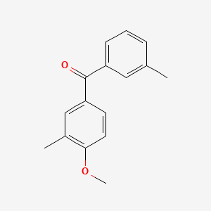 Chemical structure of 4-Methoxy-3,3'-dimethylbenzophenone