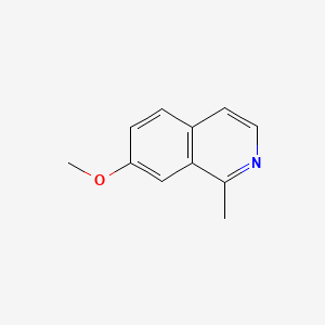 Chemical structure of 7-Methoxy-1-methylisoquinoline