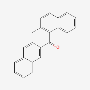 Chemical structure of 2-Methyl-1,2'-dinaphthyl Ketone