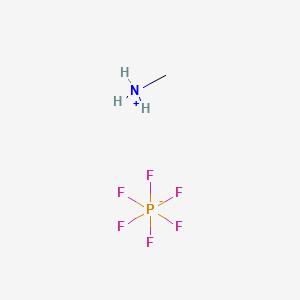 Chemical structure of Methylammonium Hexafluorophosphate