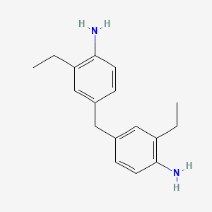 Chemical structure of 4,4'-Methylenebis(2-ethylaniline)