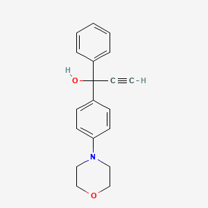 Chemical structure of 1-(4-Morpholinophenyl)-1-phenylprop-2-yn-1-ol