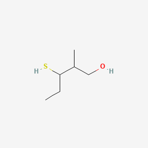 Chemical structure of 3-Mercapto-2-methyl-1-pentanol (mixture of diastereoisomers)