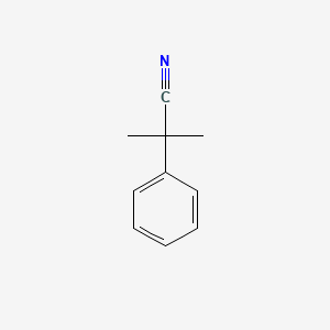 Chemical structure of 2-Methyl-2-phenylpropanenitrile