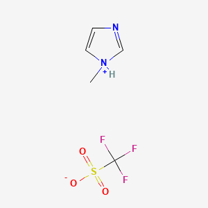 Chemical structure of 1-Methylimidazole Trifluoromethanesulfonate