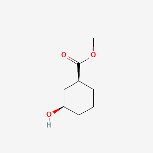 Chemical structure of Methyl (1s,3r)-3-hydroxycyclohexane-1-carboxylate